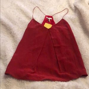 NWT Joie Red Silk Tank